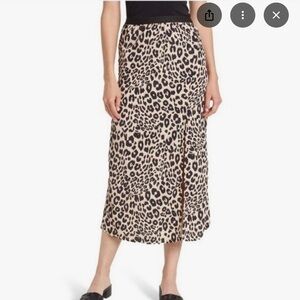 Sanctuary Leopard Print Midi Skirt-worn once